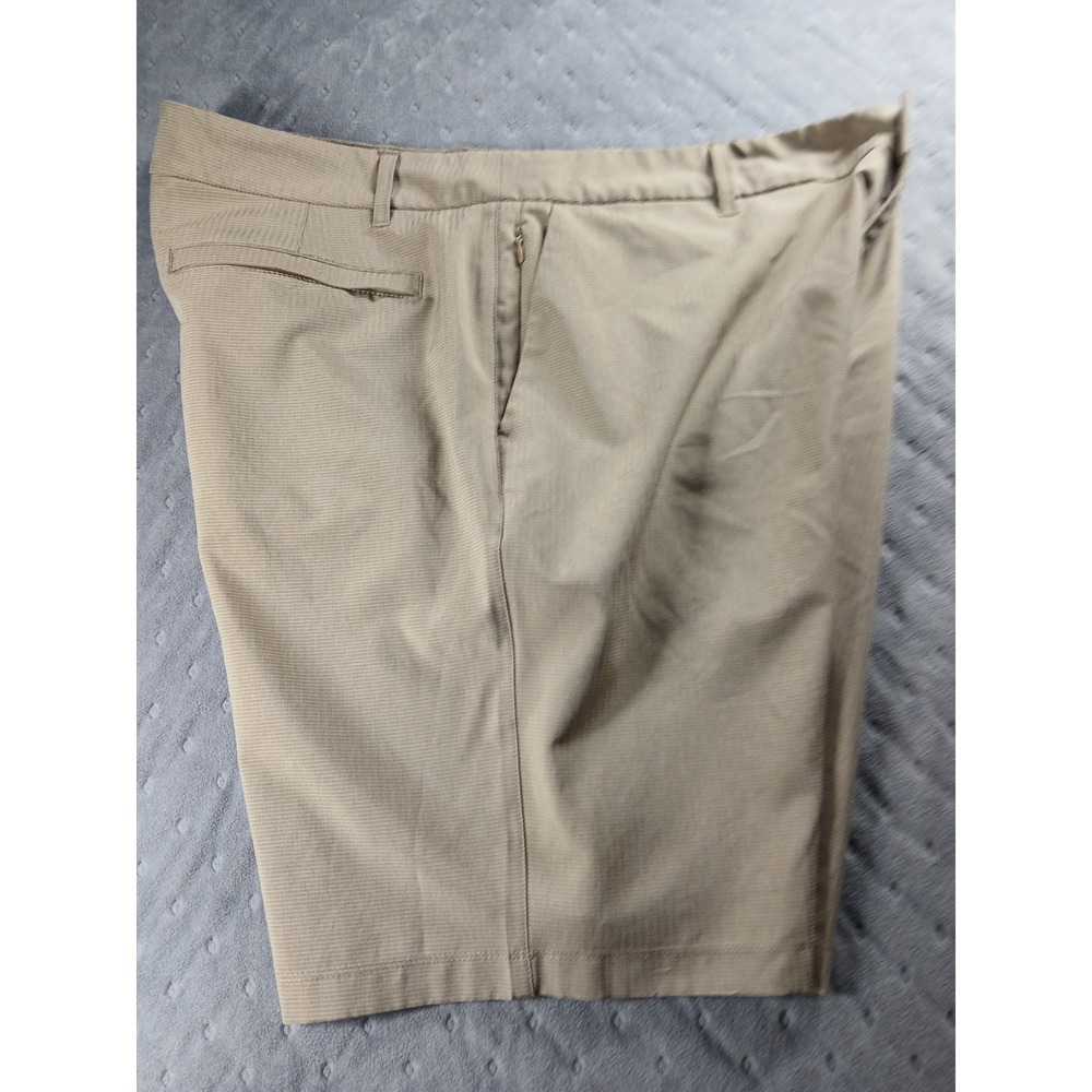 Hang Ten Men's 40 Khaki Hybrid Golf Shorts Tan Stretch Flat Front - Picture 9 of 10